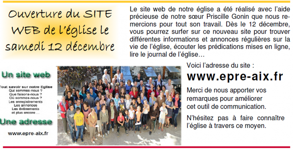 publicité ouverture site