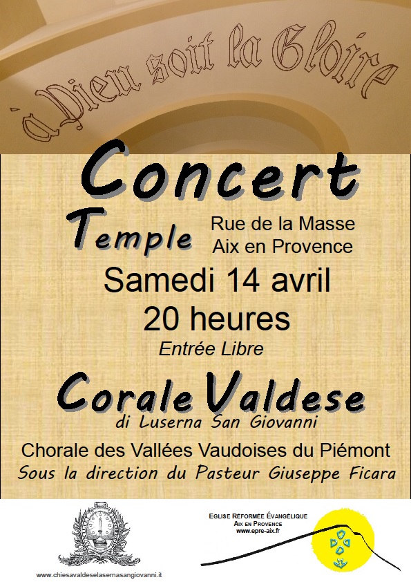 Concert chorale vaudoise 14 avril 2018