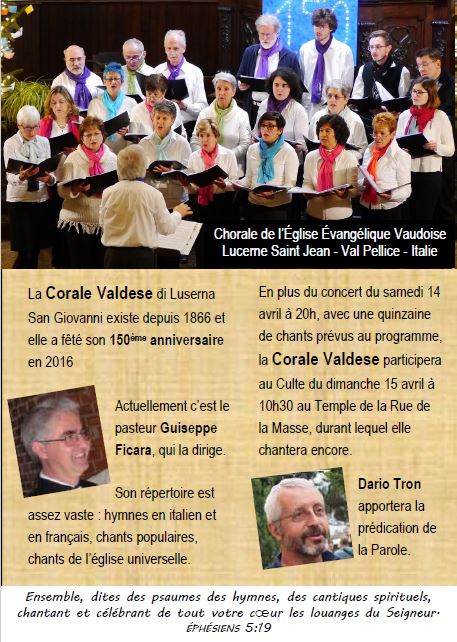 concert chorale vaudoise 14 avril 2018